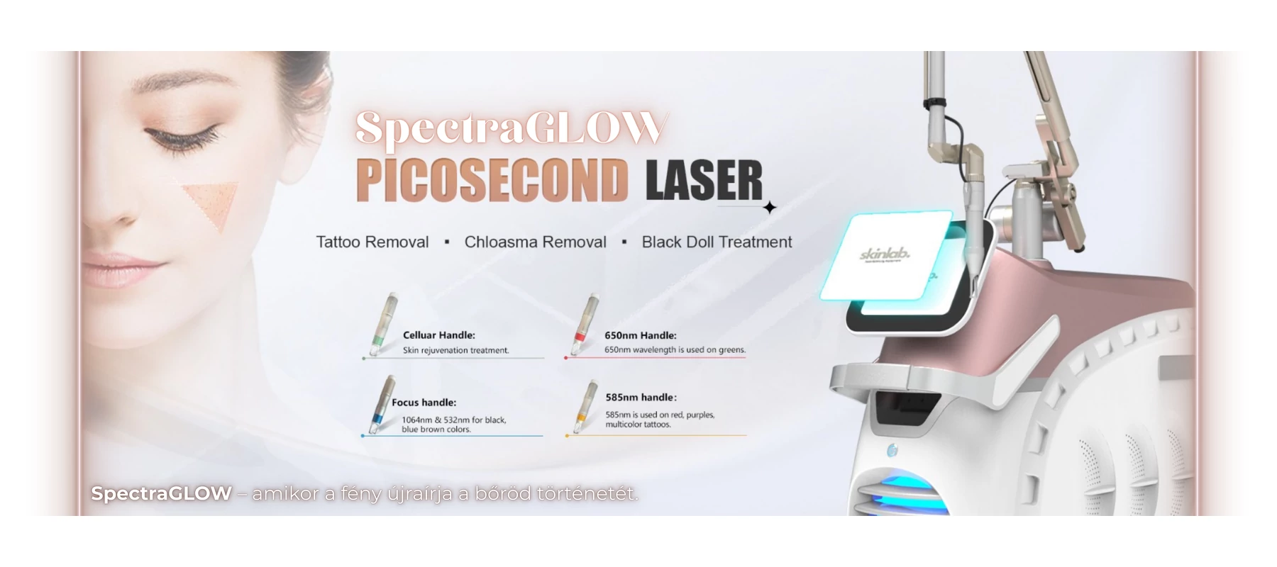 SpectraGLOW Prémium Pico lézer
