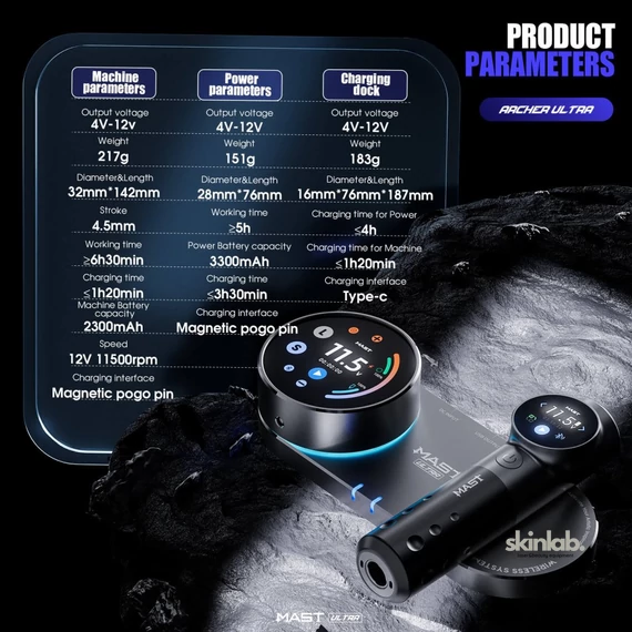 Mast Archer Ultra Smart vezeték nélküli tetoválógép - Bluetooth verzió