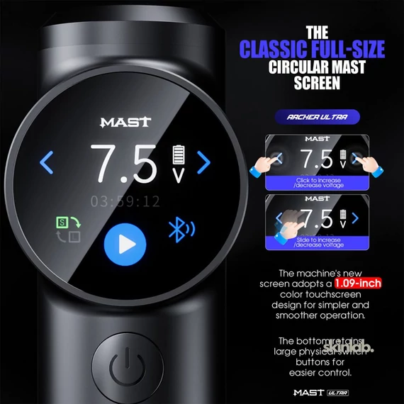 Mast Archer Ultra Smart vezeték nélküli tetoválógép - Bluetooth verzió